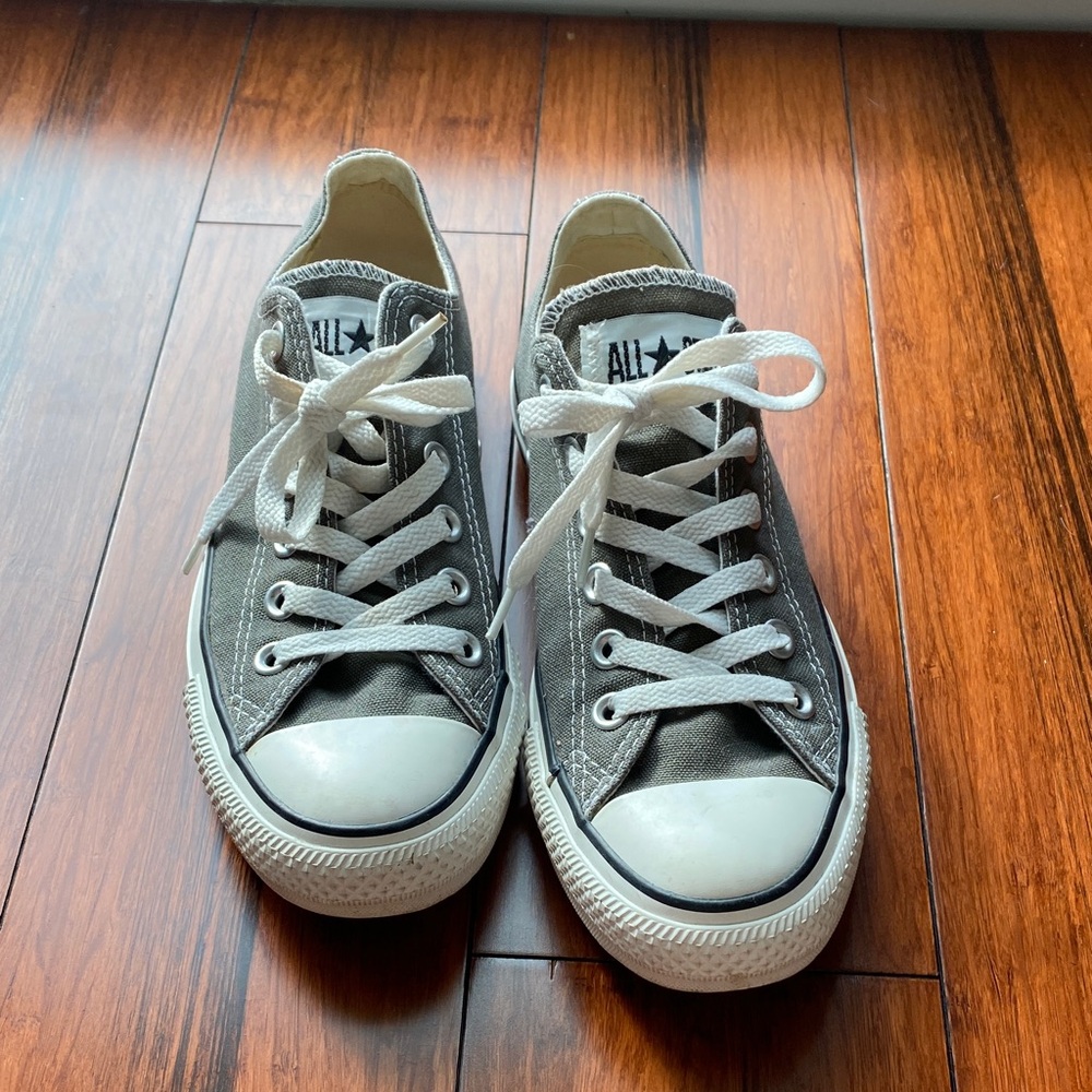 Converse Gray Canvas Sneakers
